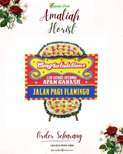 Bunga Papan Congratulation di Polehan